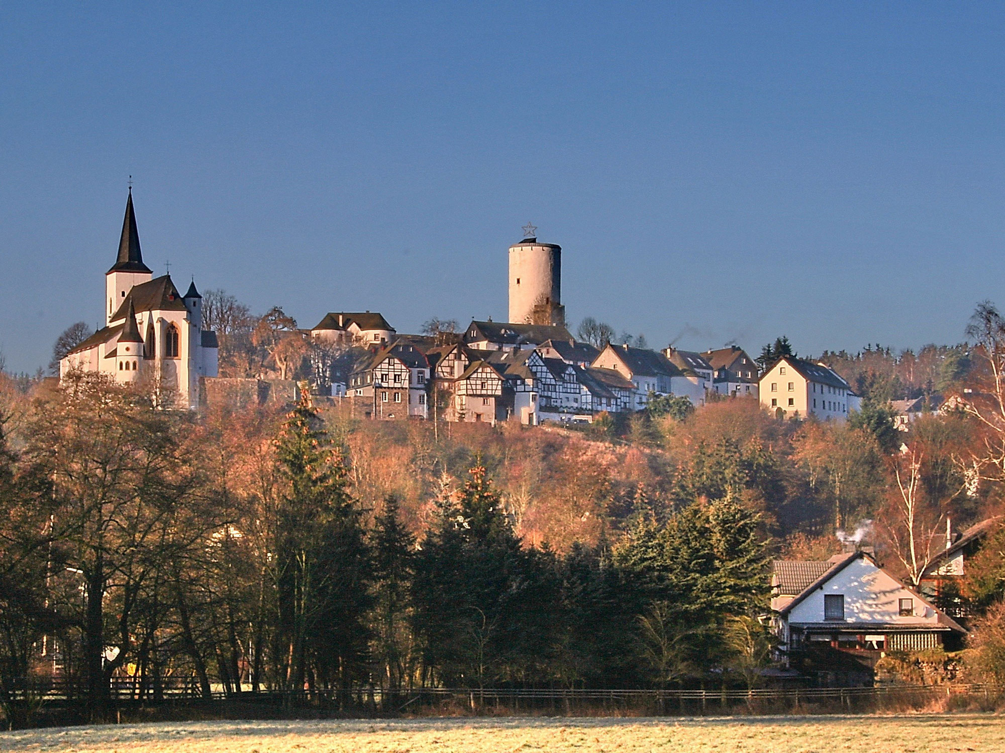 Blick auf Burg Reifferscheid